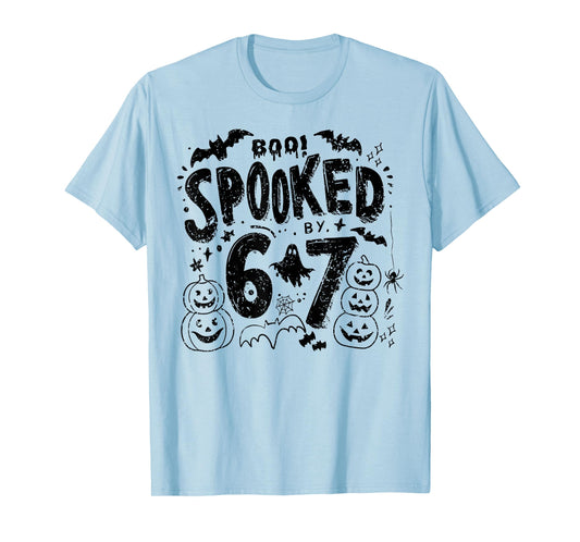 Vintage Boo Spooked by 6 7 Halloween Meme Gen Alpha Slang T-Shirt