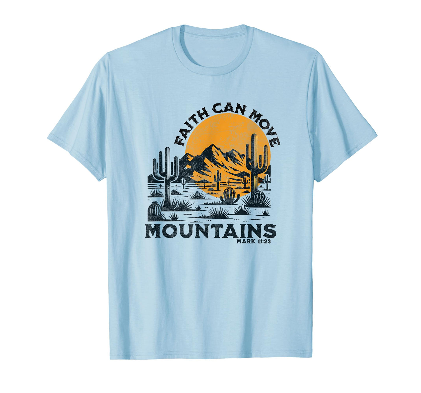 Boho Christian Bible Verse Trendy Cactus Desert Jesus Faith T-Shirt