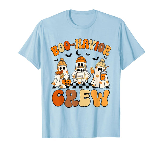 Retro Boo-Havior Crew Behavior Analyst Halloween ABA RBT T-Shirt