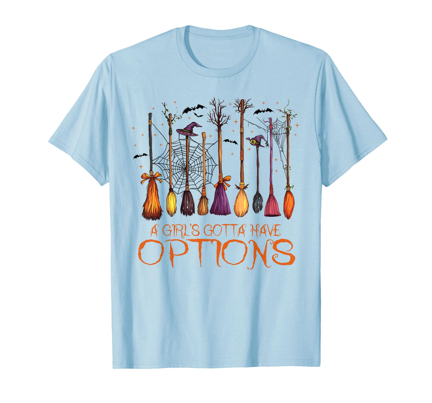 Retro A Girl’s Gotta Have Options Spooky Witches Halloween T-Shirt