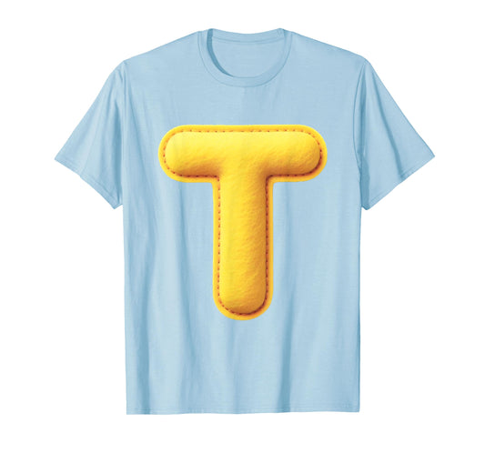 Letter T Funny Chipmunk Group Matching Thanksgiving Costume T-Shirt