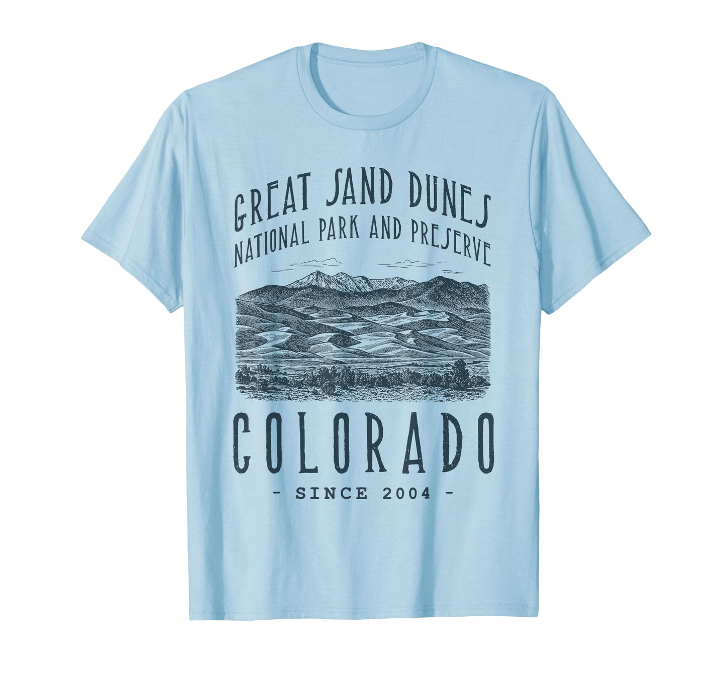 GREAT SAND DUNES NATIONAL PARK, COLORADO. CAMPING, HIKER T-Shirt