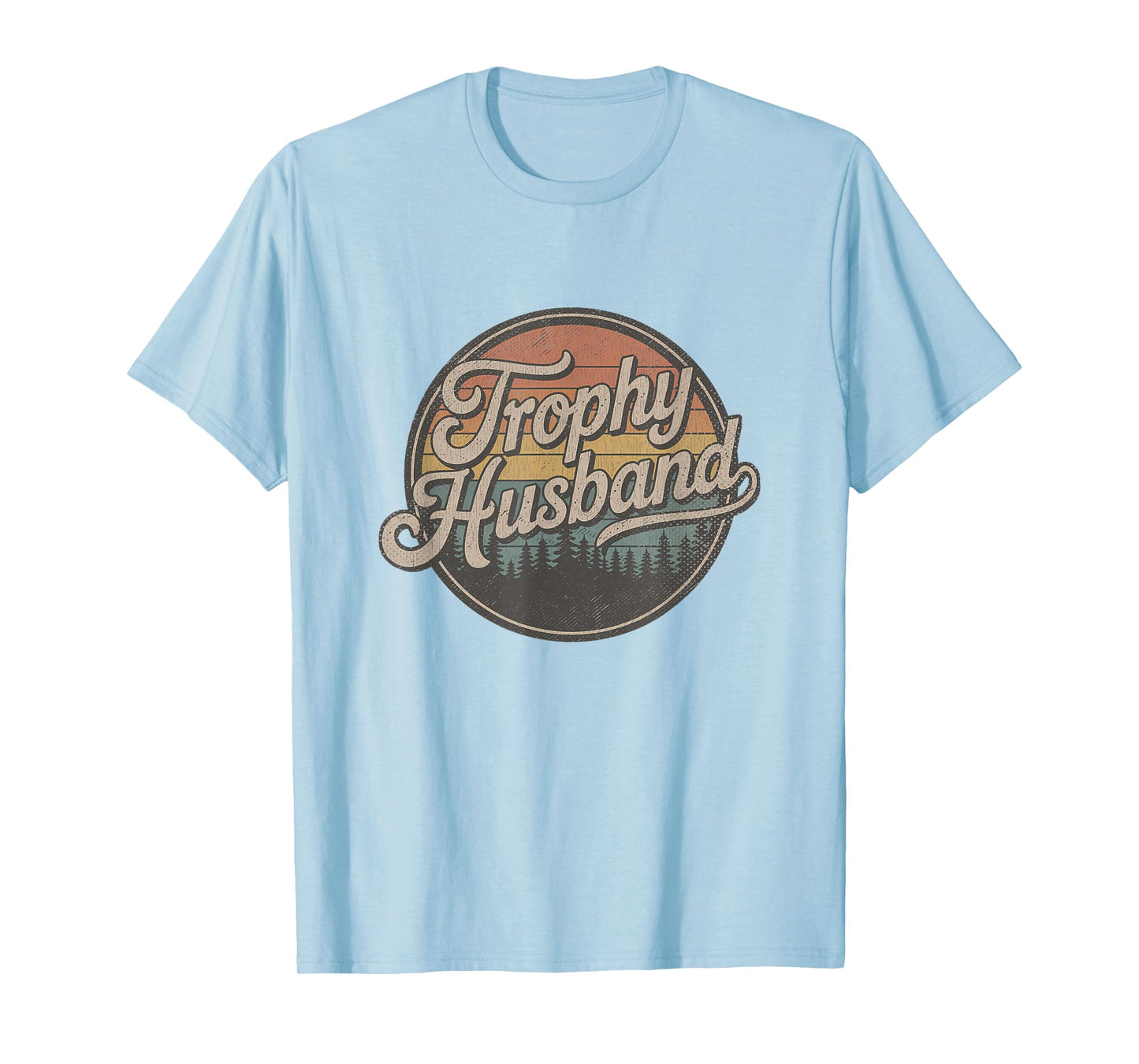 Trophy Husband Vintage Sarcastic Marriage Retro Groom T-Shirt