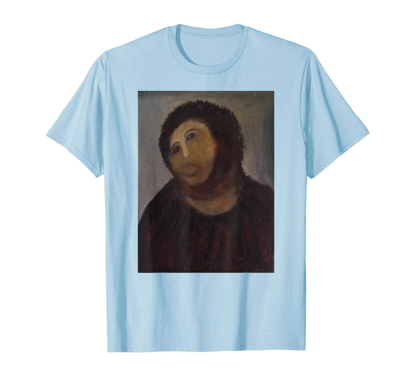 Monkey Jesus Painting Ruined Christ Fresco Botched Art Meme T-Shirt