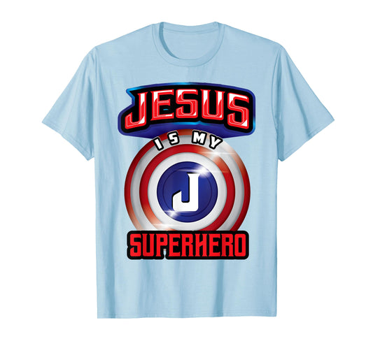 Jesus Is My Superhero Shirt | Cute Powerful Christian Gift T-Shirt