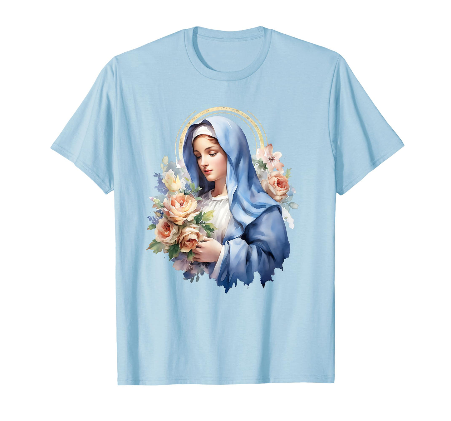 Virgen Mary La Virgen De Guadalupe Rosa for Men Woman T-Shirt