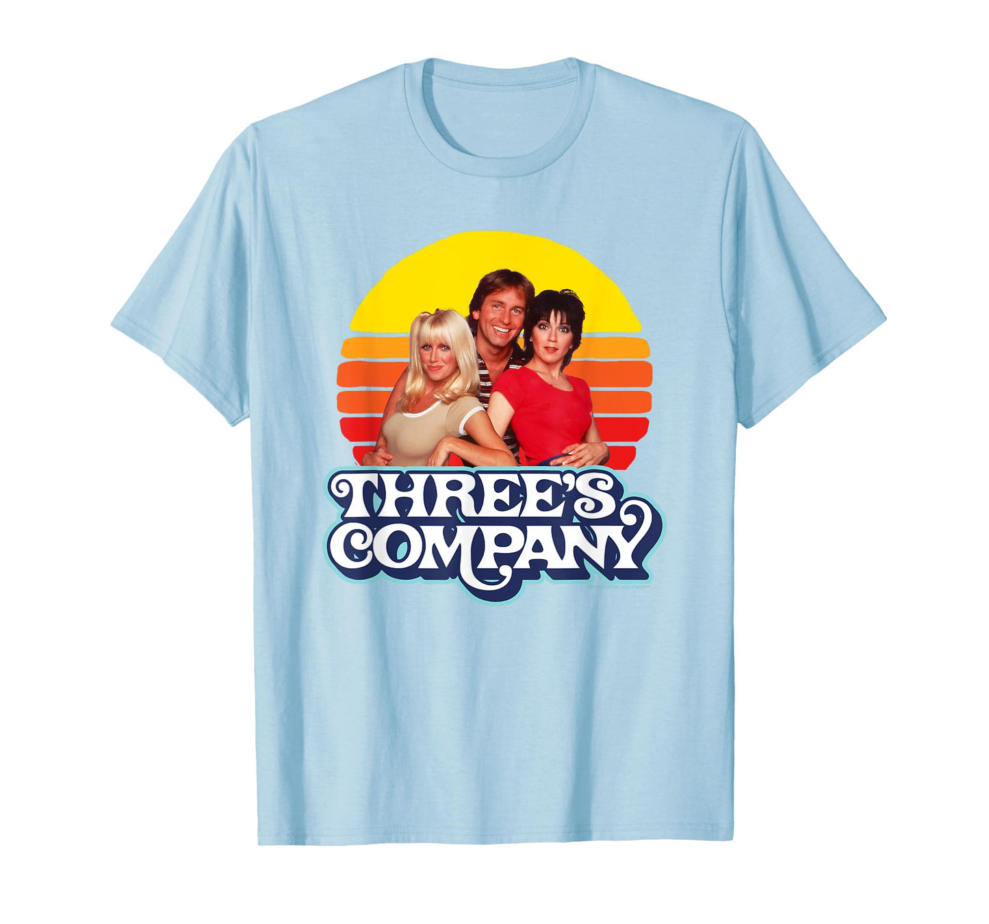 Three's Company Vintage Eighties Sunset Jack Chrissy Janet T-Shirt