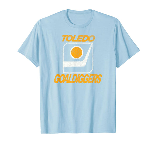 Defunct Hockey Team Toledo Goaldiggers Hockey T-Shirt