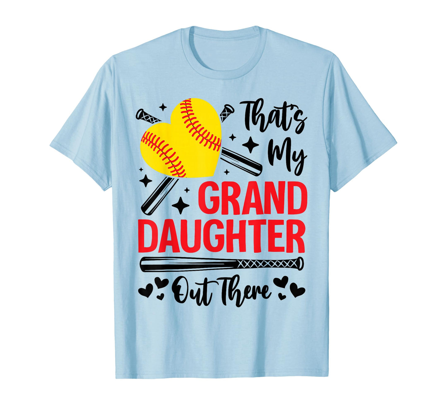 That's My Granddaughter Out There Softball Grandma Grandpa T-Shirt