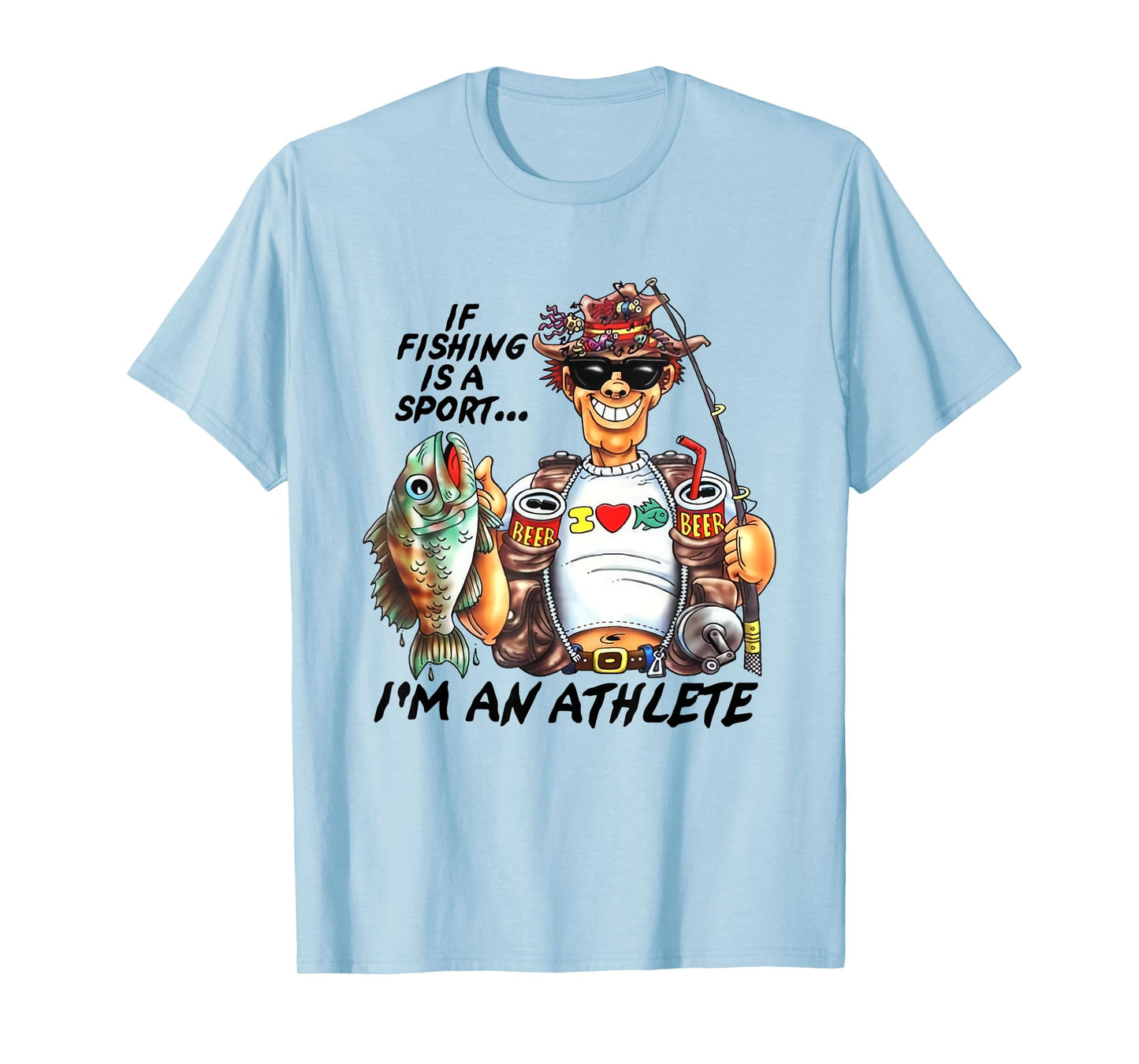 If Fishing Is A Sport I'm An Athlete Funny Fishing Lovers T-Shirt