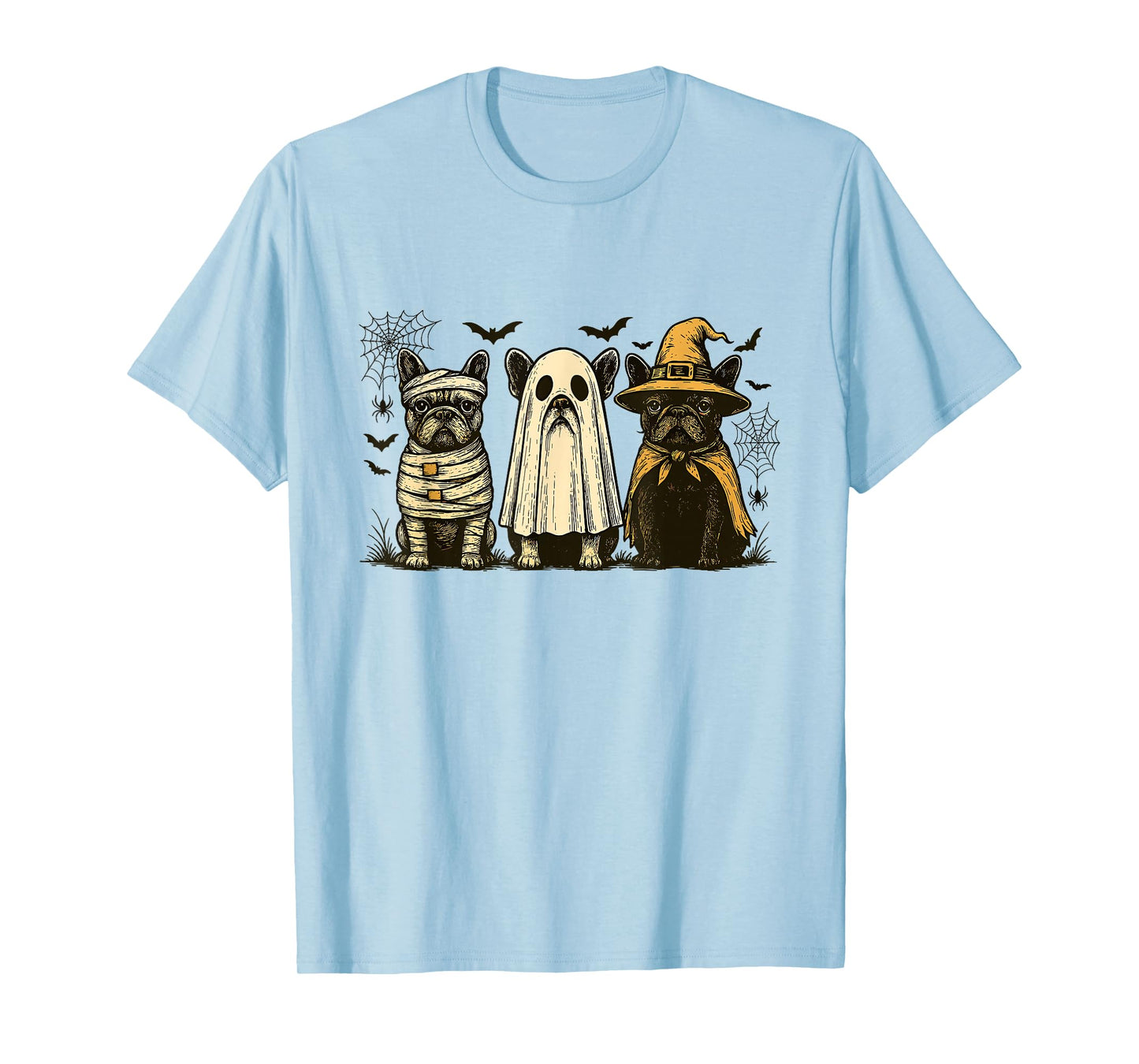 Mummy French Bulldog Halloween French Bulldog Witch Dog Mom T-Shirt