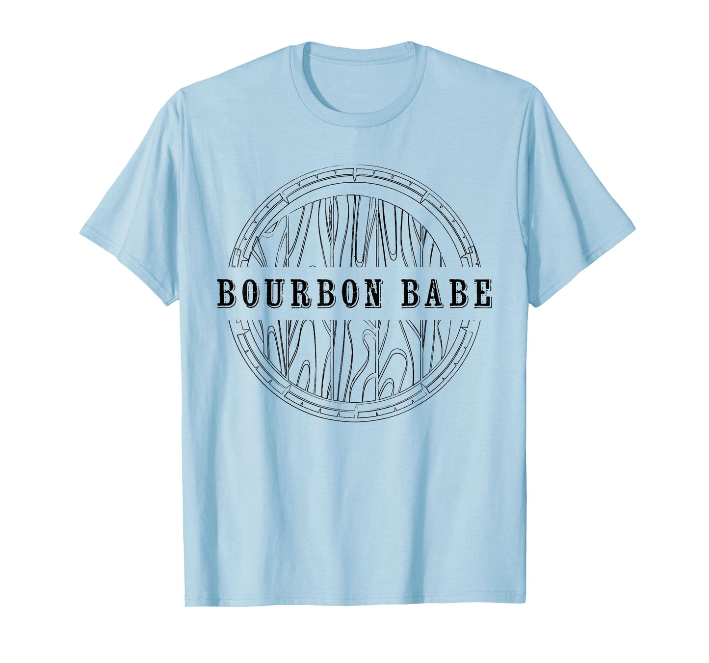 Womens Kentucky Bourbon Babe Whiskey Barrel Country Fan T-Shirt