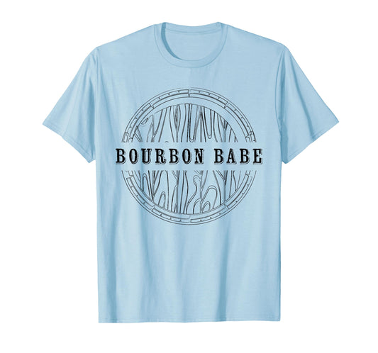 Womens Kentucky Bourbon Babe Whiskey Barrel Country Fan T-Shirt