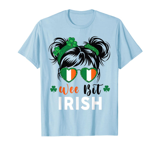 Kids Wee Bit Irish Girl St Patrick's Day Baby Toddler Funny T-Shirt