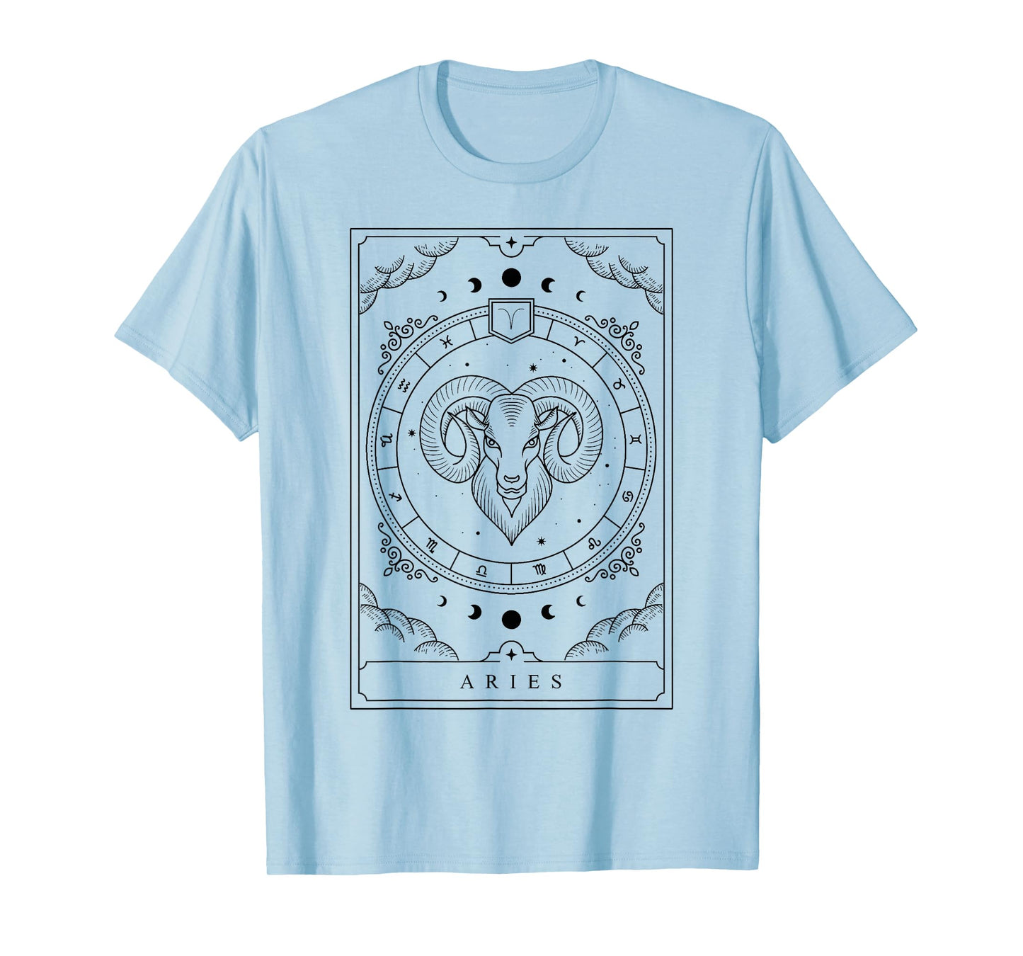 Aries Horoscope and Zodiac Constellation Symbol T-Shirt