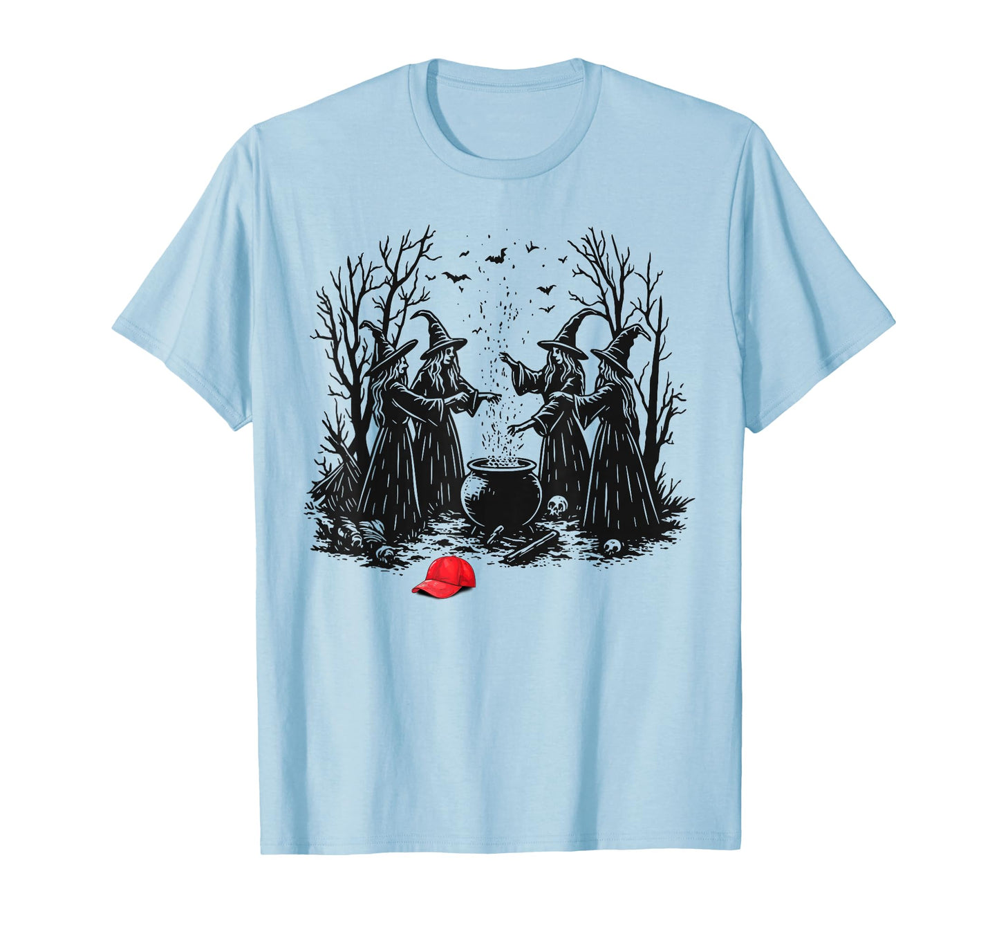 Spooky Witch Halloween Anti-Trump Feminist Women Rights T-Shirt