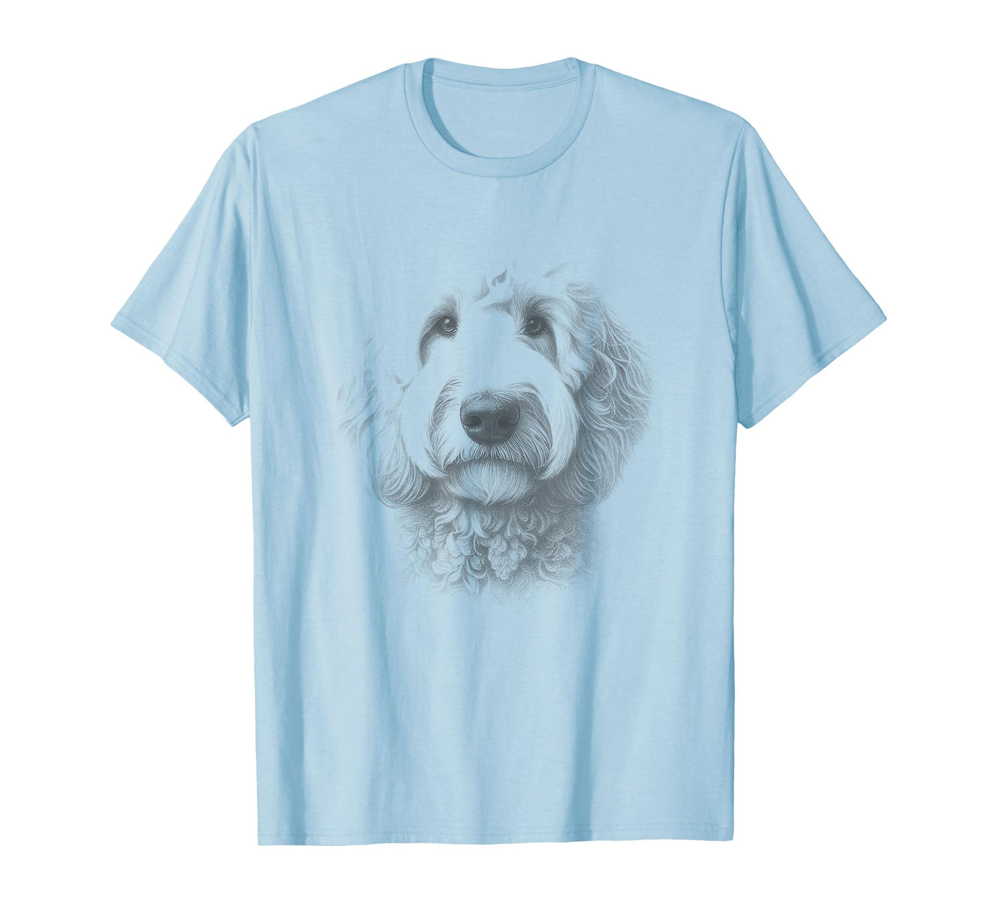 Vintage Goldendoodle Drawing Art Design T-Shirt
