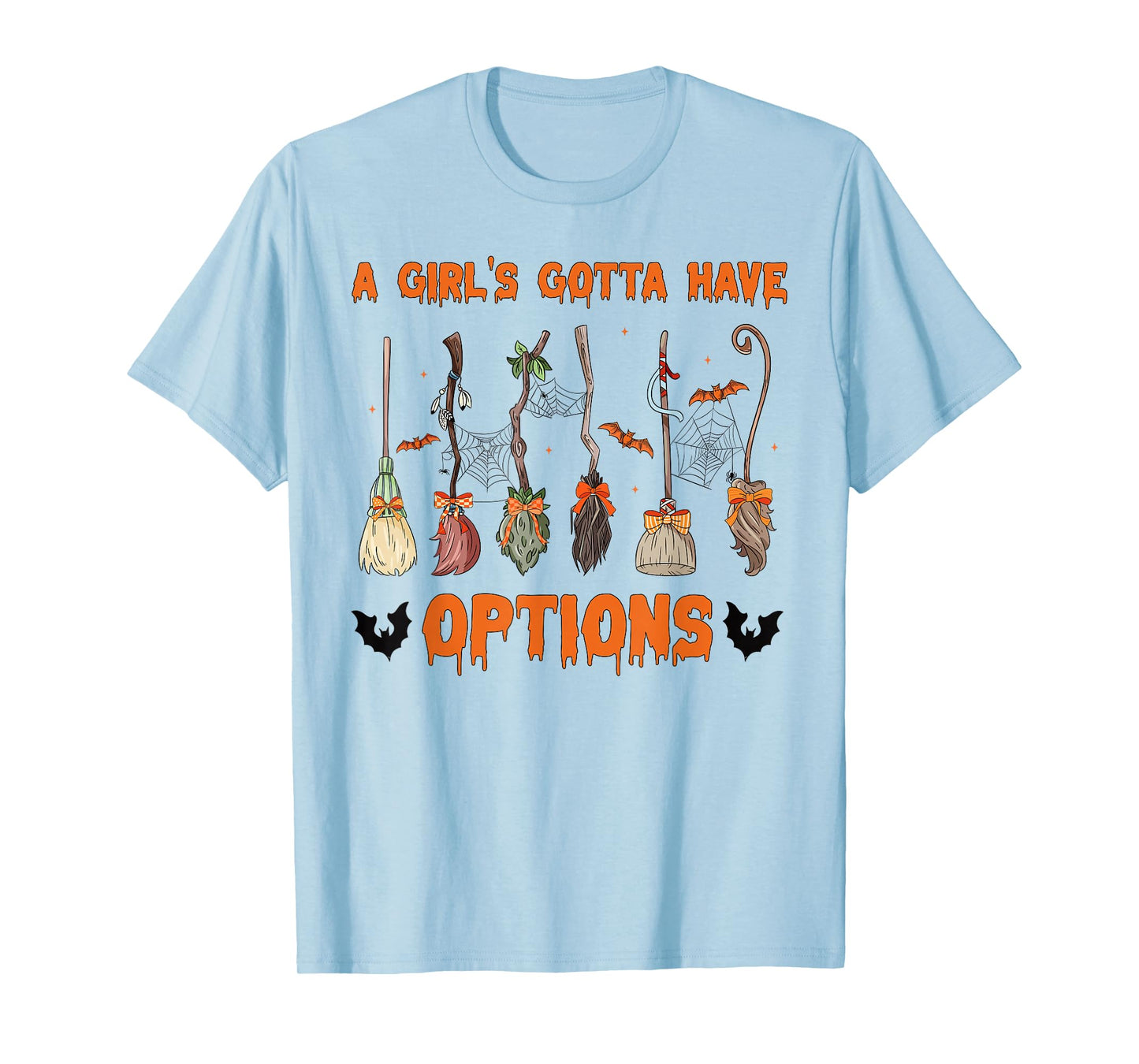 Retro A Girl’s Gotta Have Options Spooky Witches Halloween T-Shirt