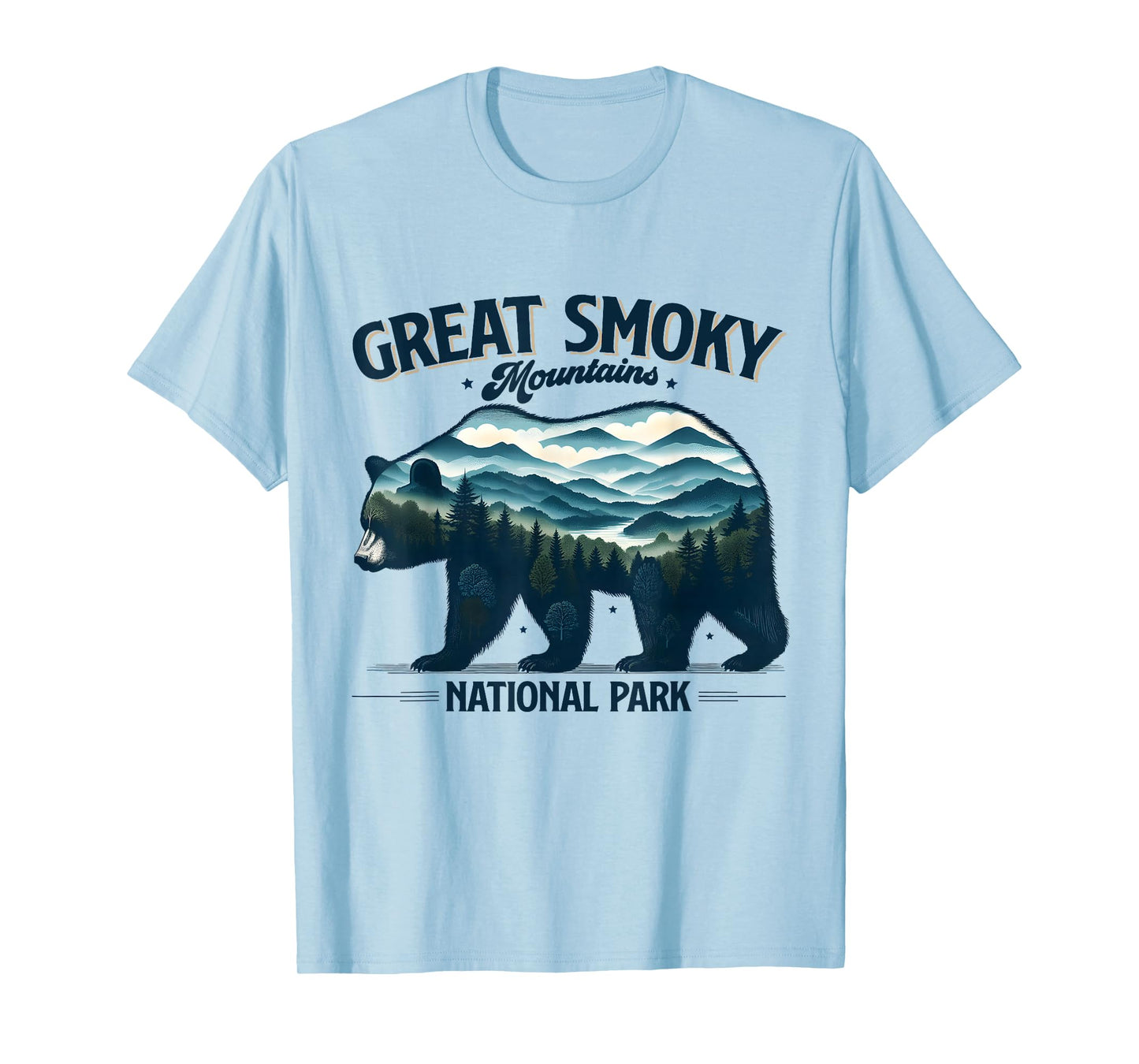 Hiking Camping Great Smoky Mountains National Park Bear T-Shirt