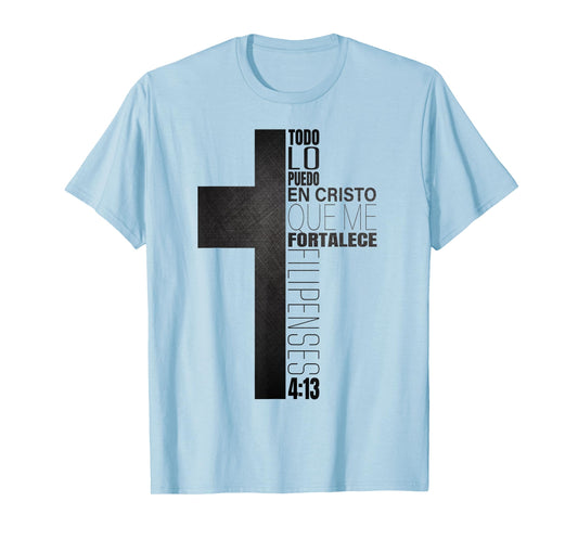 Filipenses 4 13 Regalos Cristianos Hombres Christian Spanish T-Shirt