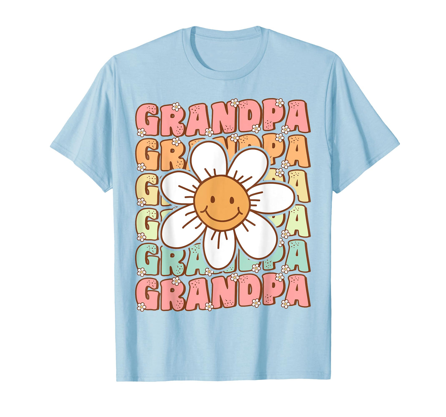 Groovy Grandpa Matching Family Birthday Party Daisy Flower T-Shirt