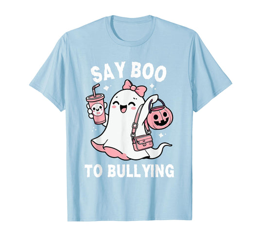 Say Boo To Bullying Orange Anti Bullying Unity Day Halloween T-Shirt