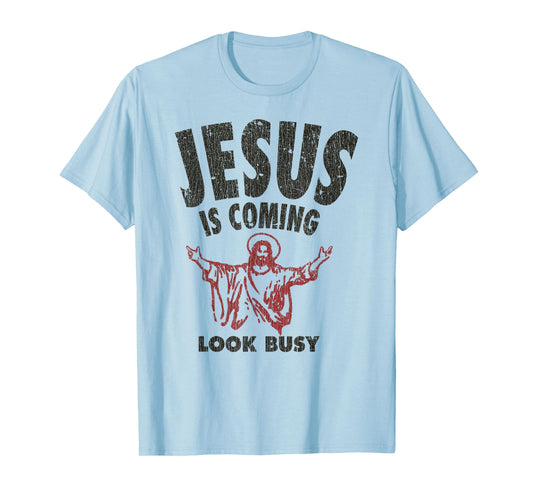 Vintage Jesus Is Coming, Look Busy 1992 T-Shirt