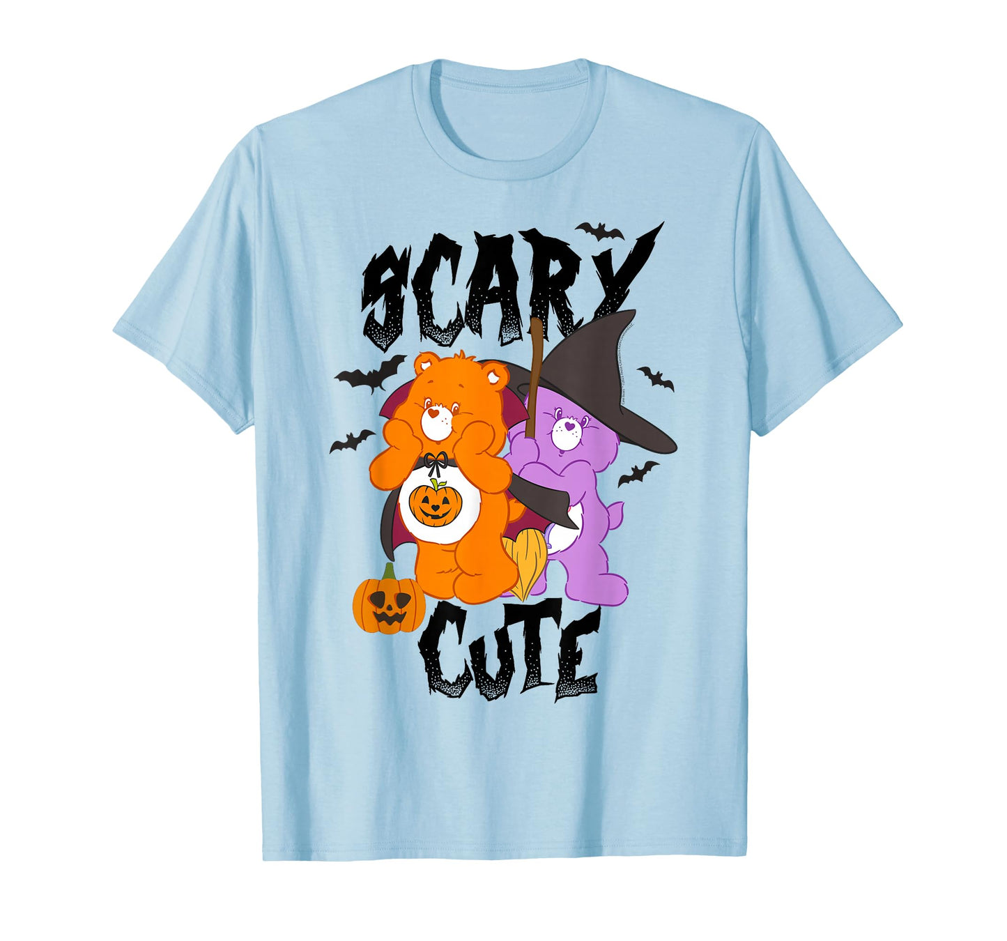 Care Bears Pumpkin And Witch Halloween Duo T-Shirt