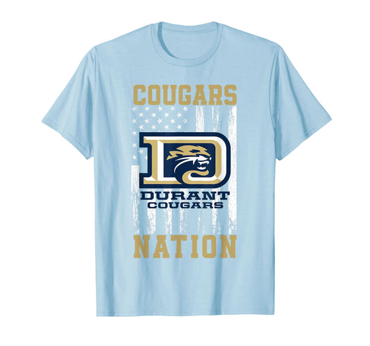 Durant Cougars Logo Nation HS T-Shirt