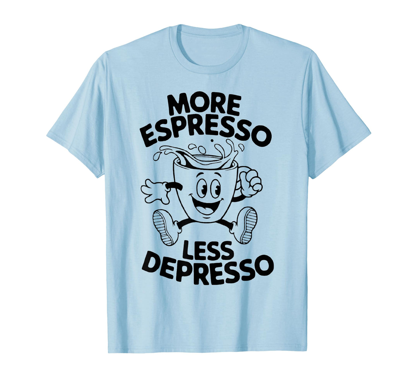 Vintage More Espresso Less Depresso Funny Coffee T-Shirt