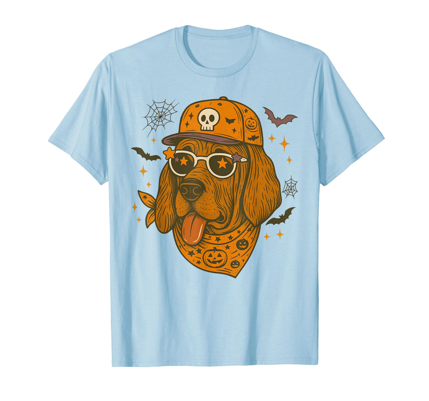 Bloodhound Lover Dog Mom Halloween Vibes Spooky Season T-Shirt