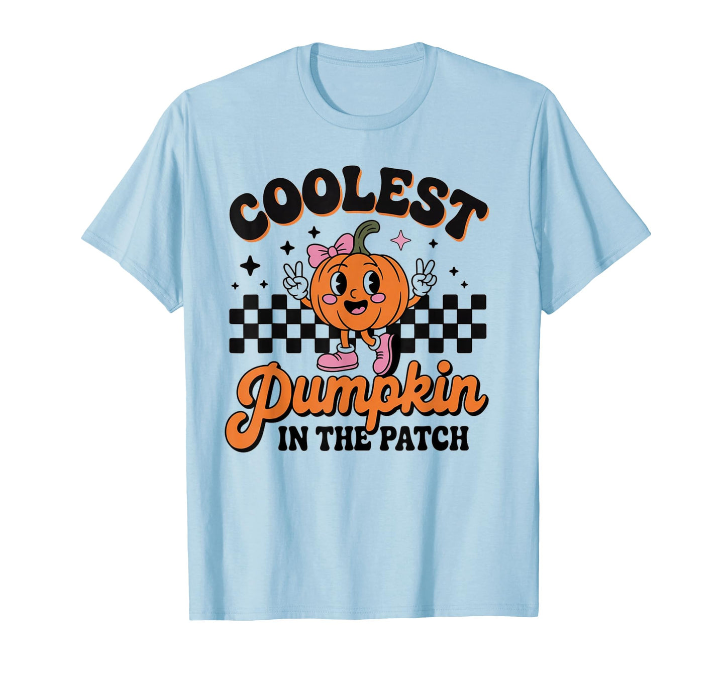 Groovy Coolest Pumpkin in The Patch Halloween for Kids Boys T-Shirt
