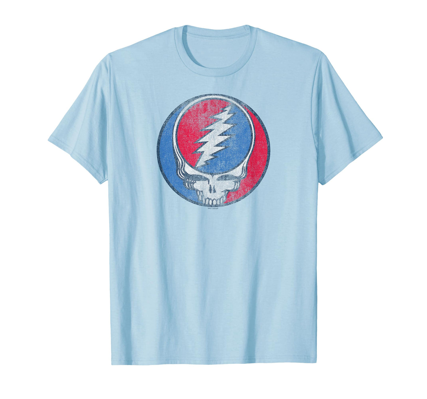 Grateful Dead Distressed Steal Your Face Logo Vintage Band T-Shirt