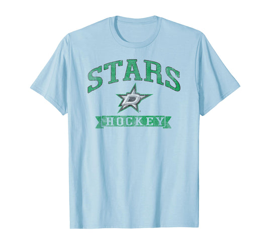 Dallas Stars Vintage Hockey Gray Officially Licensed T-Shirt