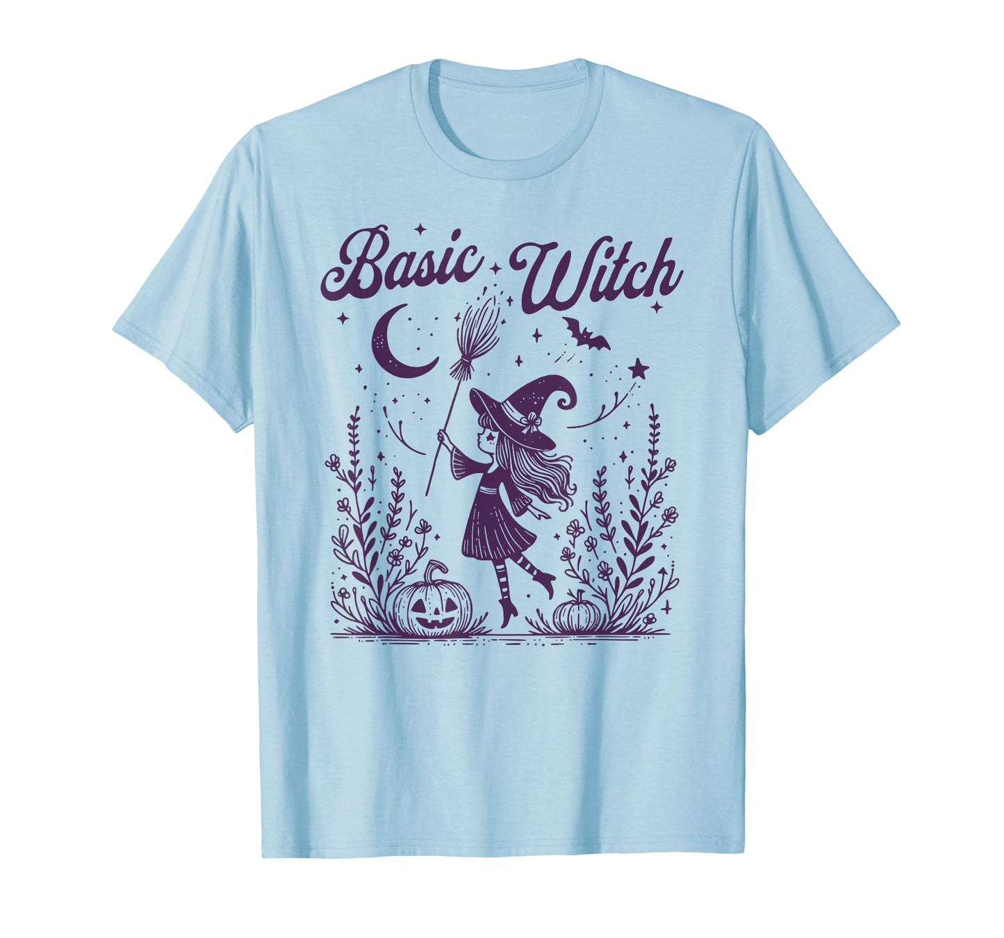 Cute Halloween Witch Spooky Season Basic Witch T-Shirt