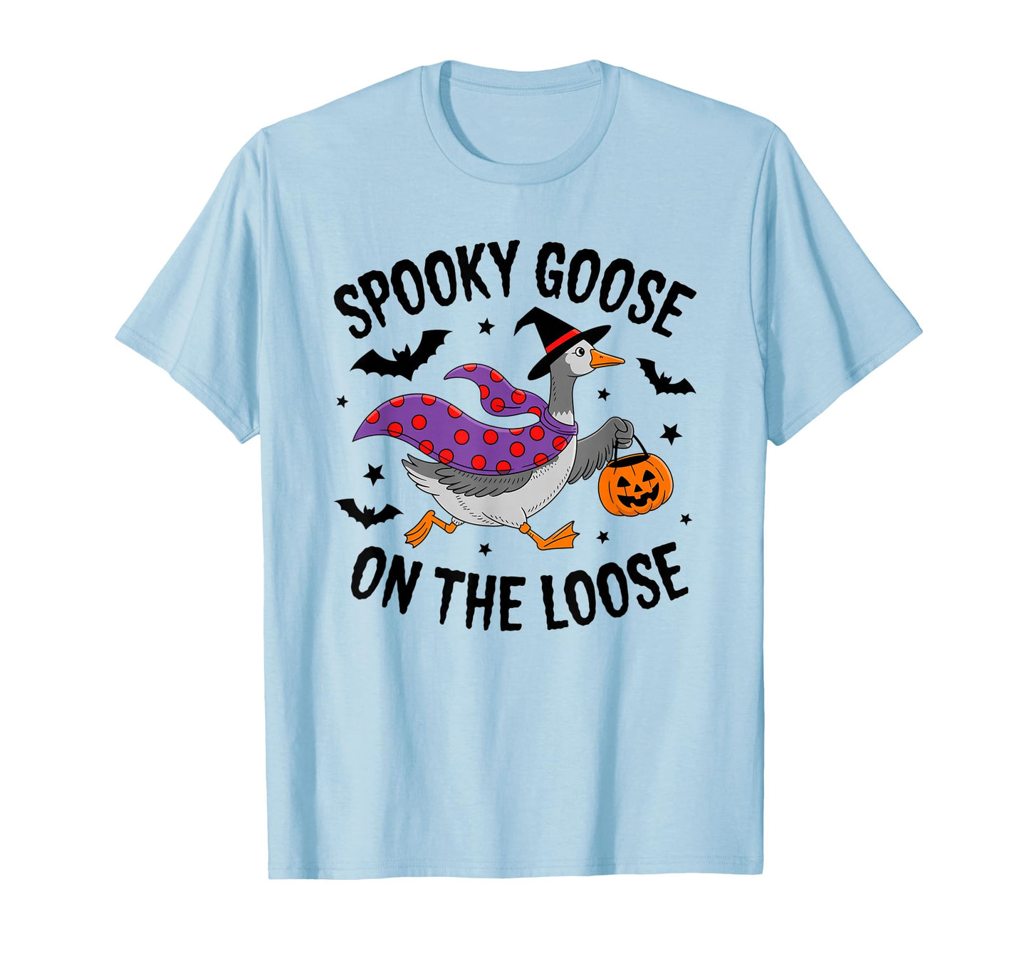 Spooky Goose on The Loose Halloween Costume Fun T-Shirt