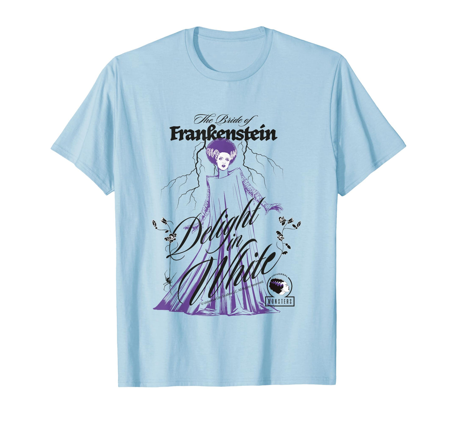 Bride of Frankenstein Dead Inside Lightning T-Shirt