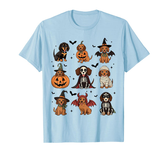 Dachshund Happy Halloweiner Funny Halloween Dogs Lover T-Shirt