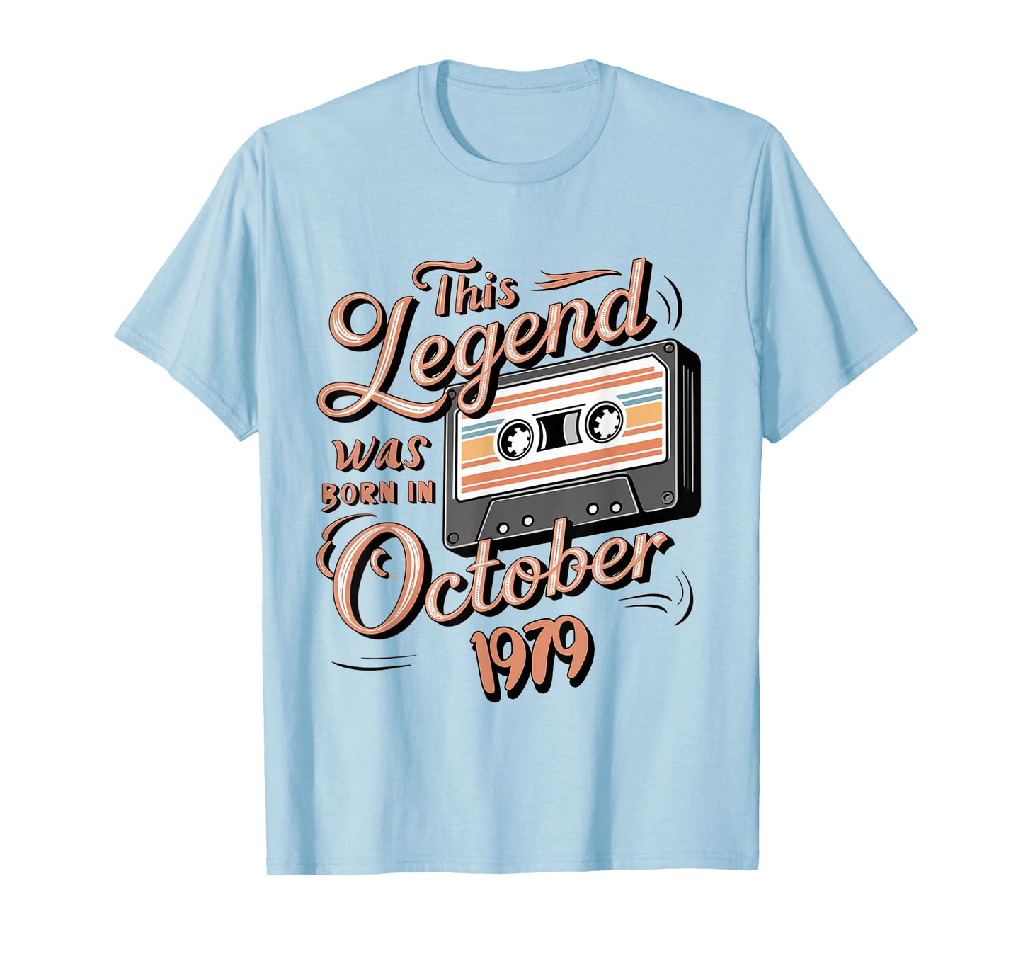 This Legend Was Born In October 1979 Awesome Man Birthday T-Shirt