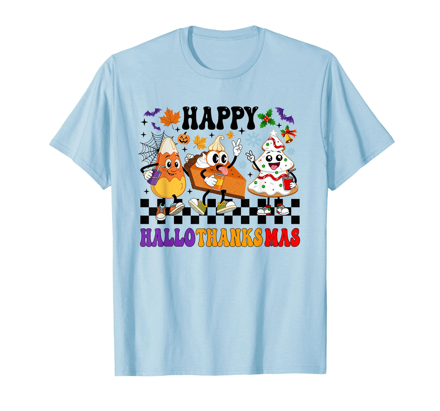 Halloween Thanksgiving Happy Hallothanksmas Season Coffee T-Shirt
