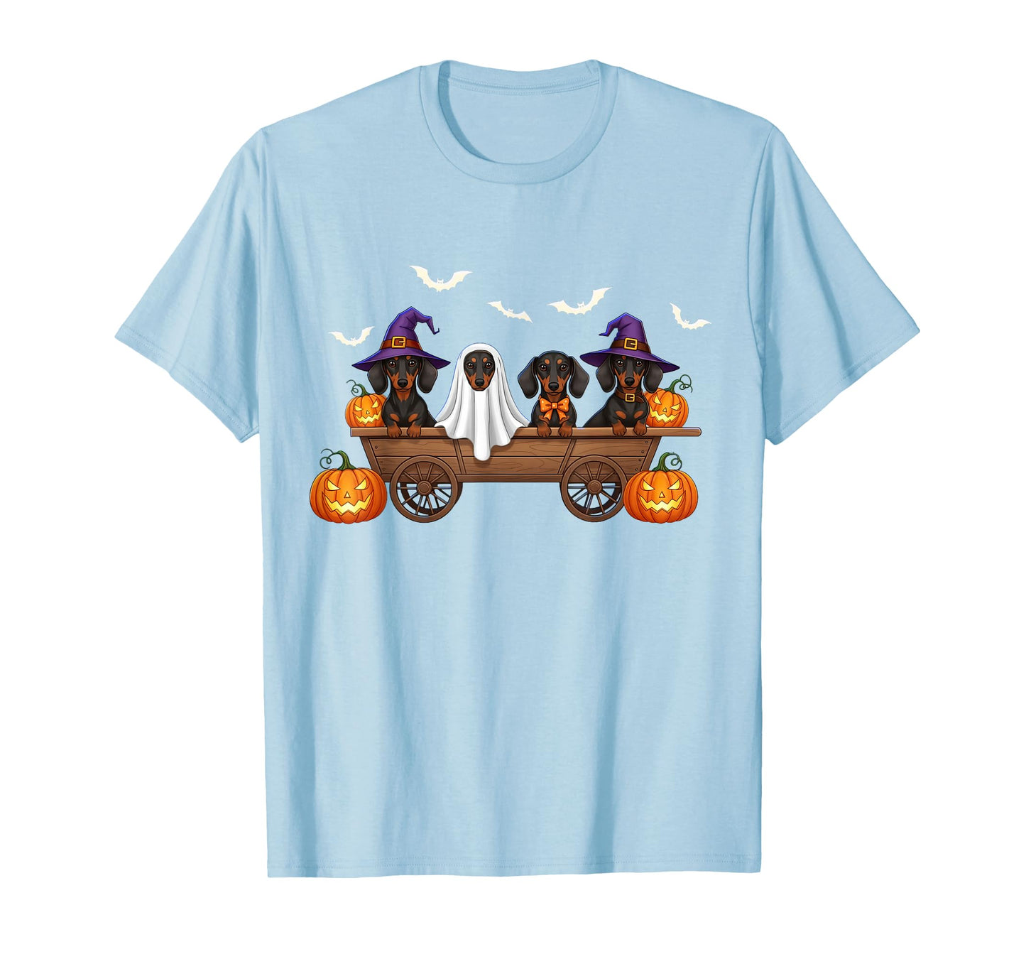 Happy Halloweiner Dachshund Dog Witch Fall Pumpkin Pet Owner T-Shirt