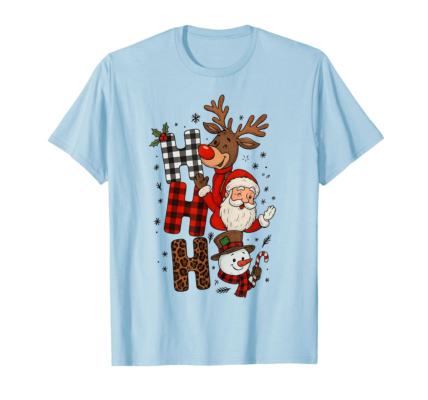 Ho Ho Ho Christmas Pajama for Kids Men Women Xmas Funny T-Shirt