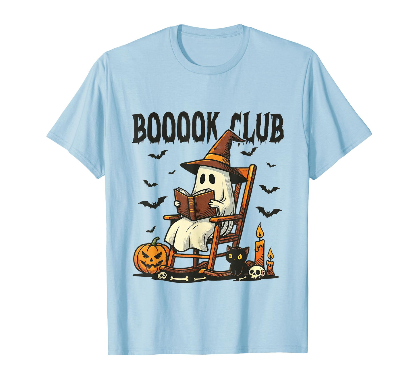 Boo Ghost Books Book Club Halloween T-Shirt