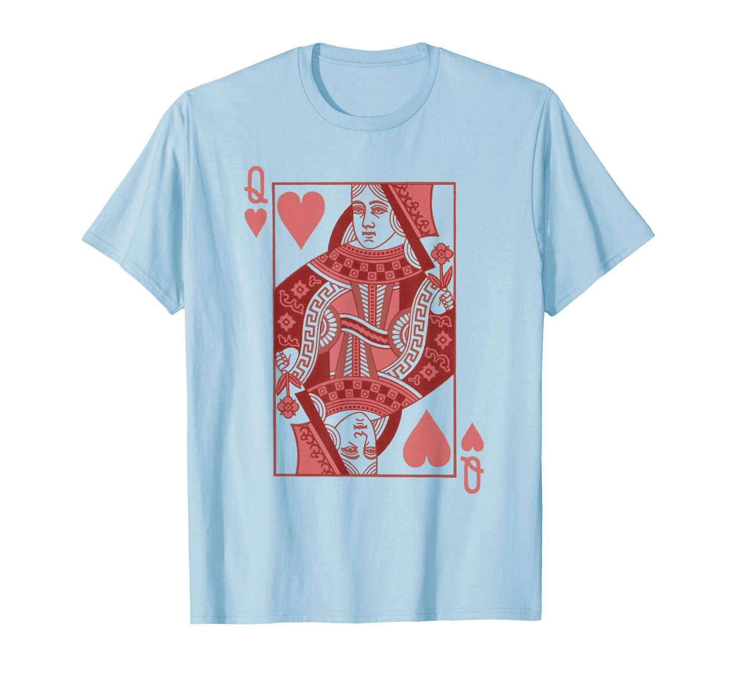 Queen Of Hearts Valentines Day Cool V-Day Couple Matching T-Shirt