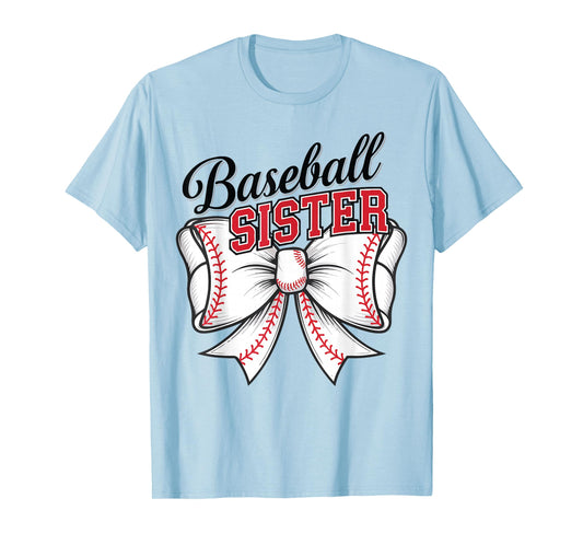 Girl Baseball Sister Coquette Bow Baseball Game Day Toddler T-Shirt