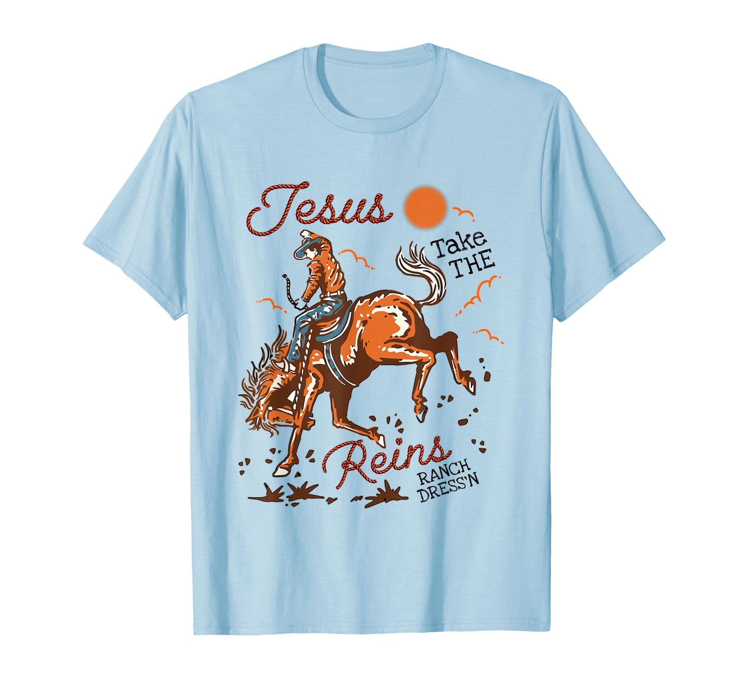 Jesus Take The Reins Vintage Cowboy T-Shirt