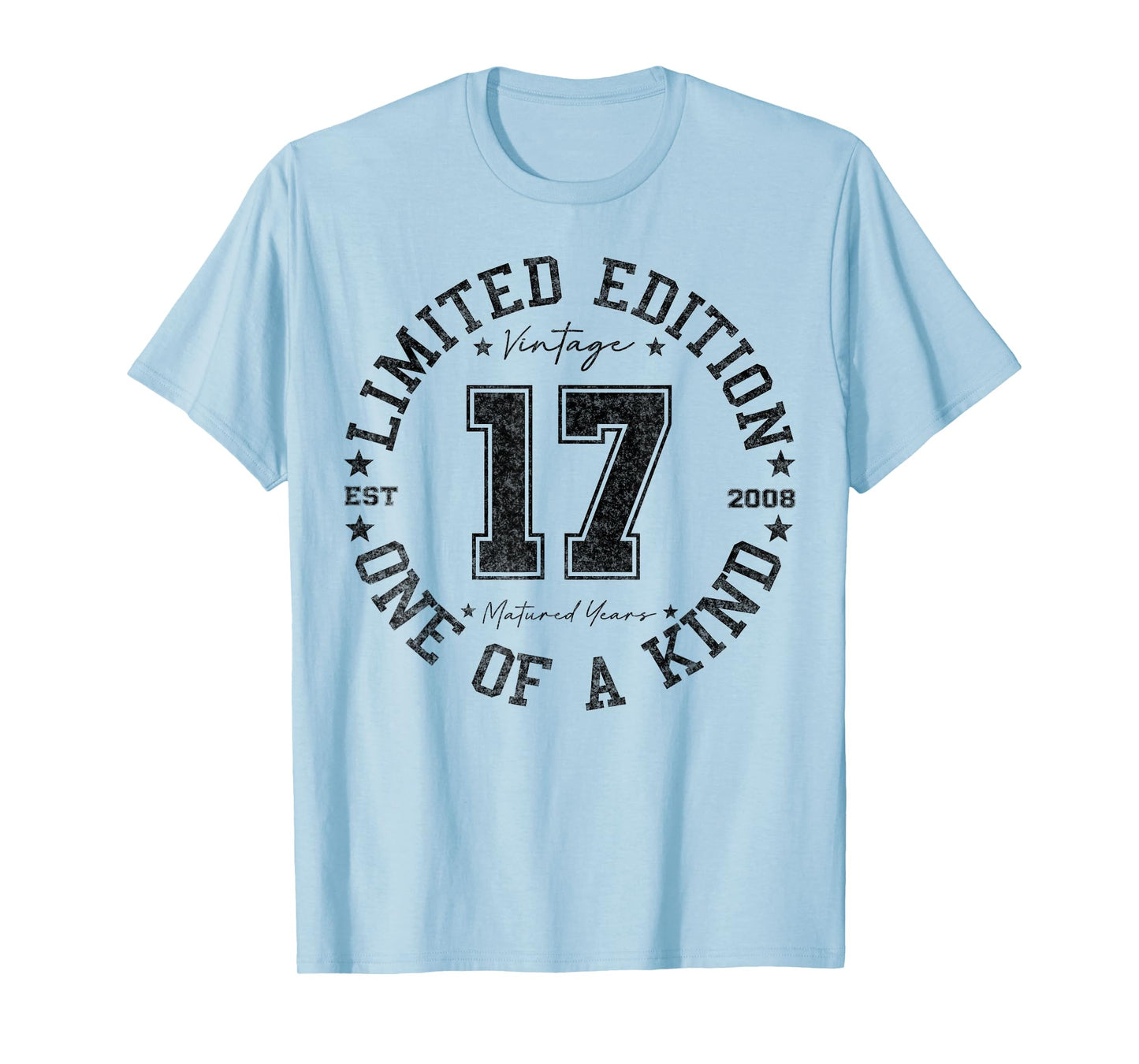 17 Year Old Gifts Vintage 2008 Limited Edition 17th Birthday T-Shirt