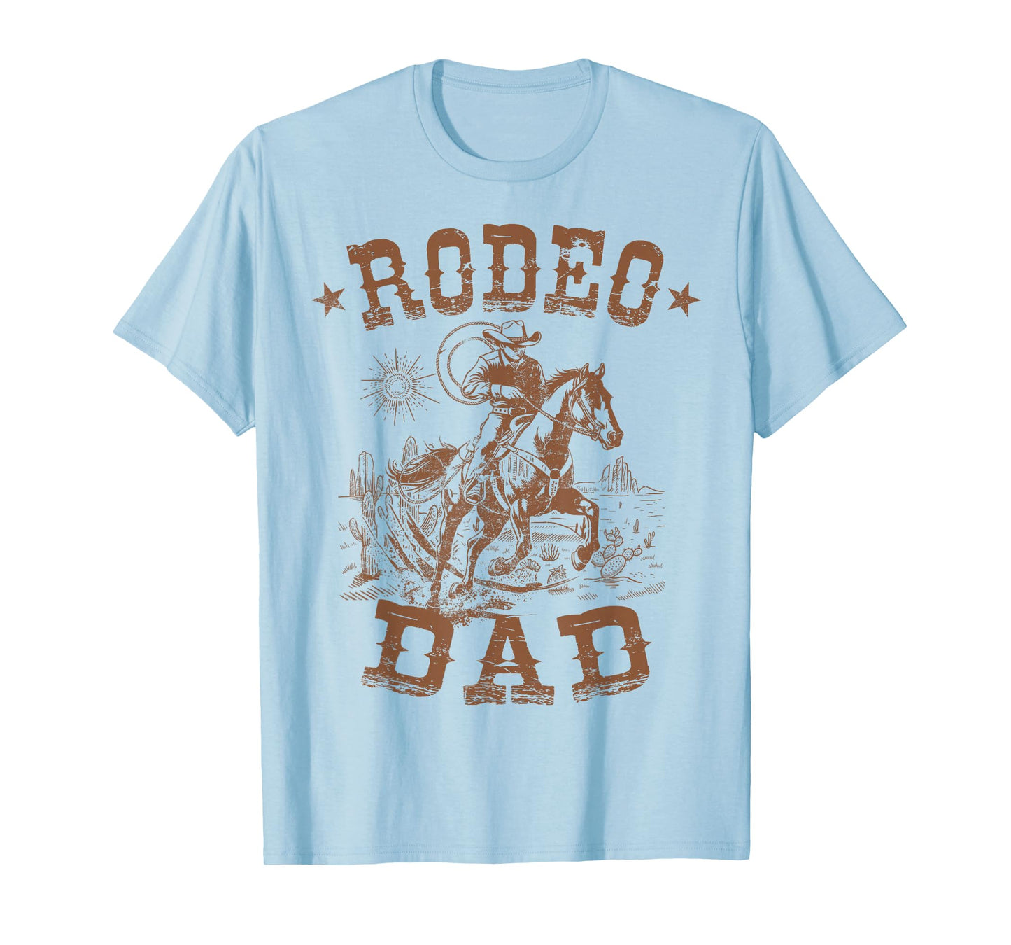 Rodeo Dad Western Cowboy Daddy Family Matching Father's Day T-Shirt