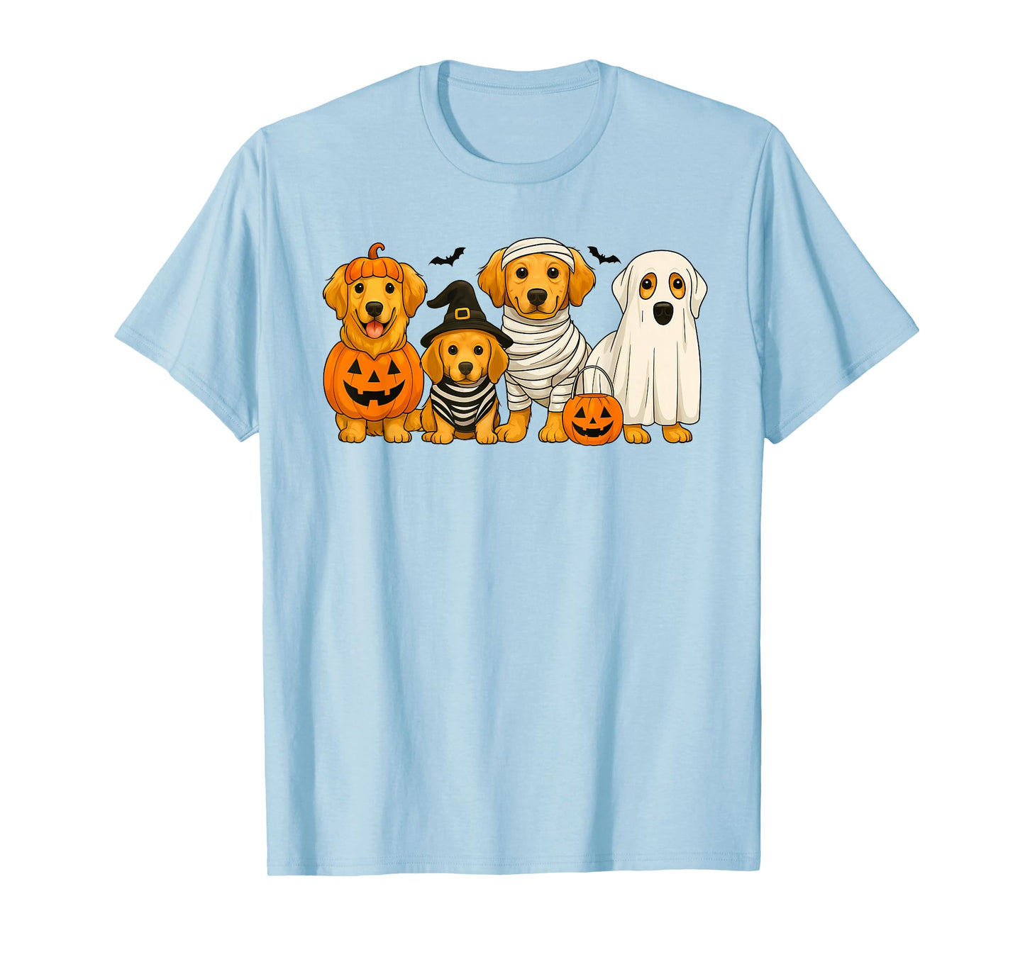 Retriever Lover Dog Mom Halloween Vibes Spooky Boo Pumpkin T-Shirt