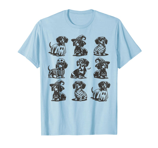 Dachshund Halloween Spooky Dog Wiener T-Shirt